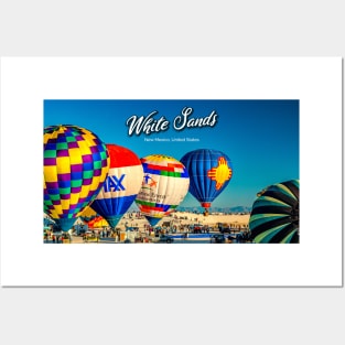 White Sands Hot Air Balloon Invitational Posters and Art